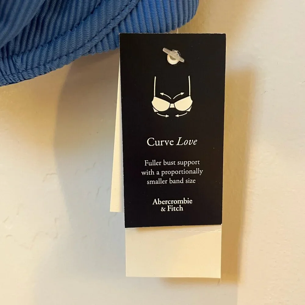 Abercrombie & Fitch Curve Love Tie-Strap Underwire Bikini Top - Picture 7 of 9